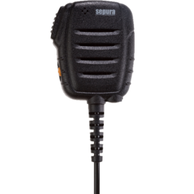 Standard Remote Speaker Microphone (RSM) featuring PTT and emergency button