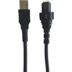SRG USB VAC Data Cable connects to VAC connector on the front of the Sepura Colour Console