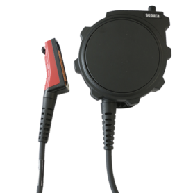 STP8X Large-Button PTT has a separate emergency key and attaches via the NEXUS jack plug entry