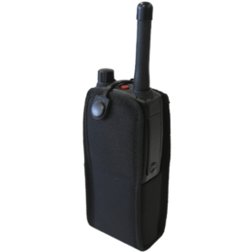 SC20/STP Nylon Holster with belt loop and two metal loops angled back view