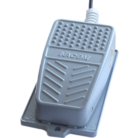 SRG Heavy Duty Footswitch for vehicle foot well installations available in Hirose or 3.5mm jack connector types front view