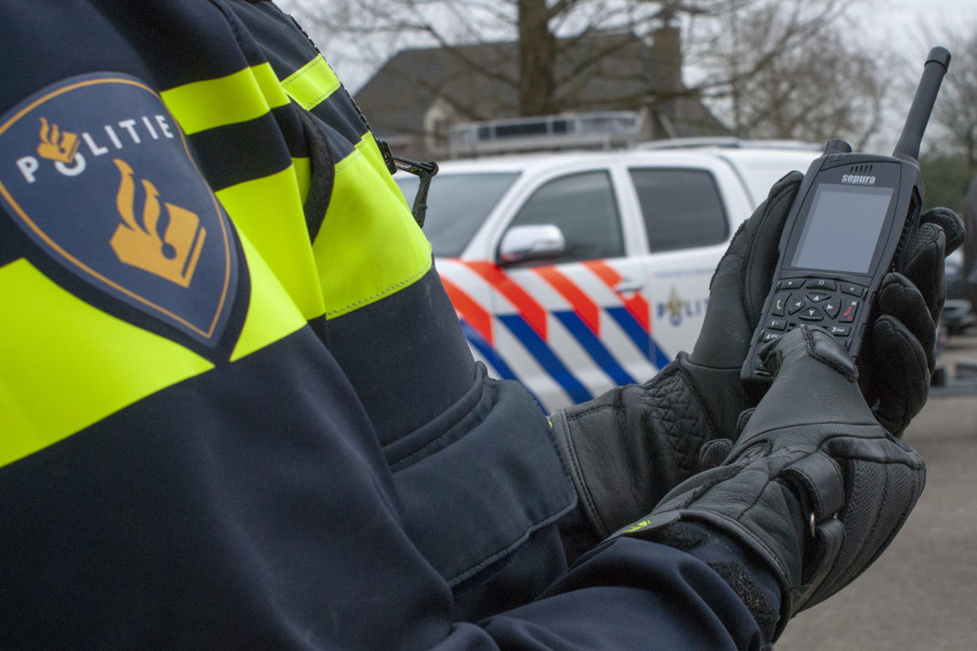 Dutch Police Officer with a Sepura SC20 TETRA Radio HR