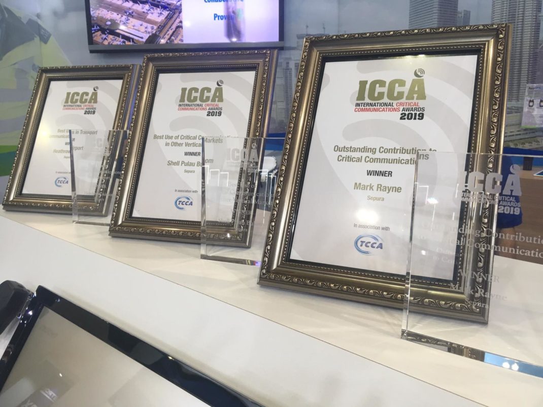 3 ICCA Awards Won by Sepura at CCW 2019