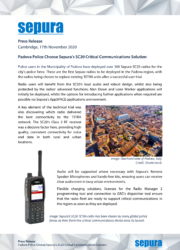 Padova Police Choose Sepura’s SC20 Critical Communications Solution