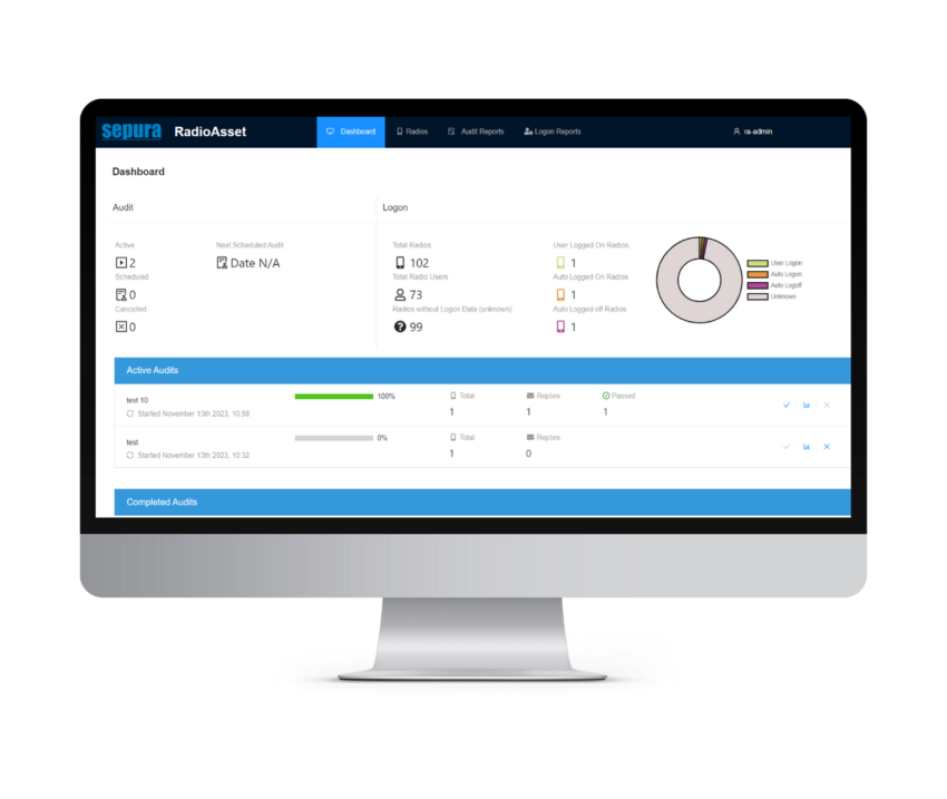 RadioAsset Dashboard View